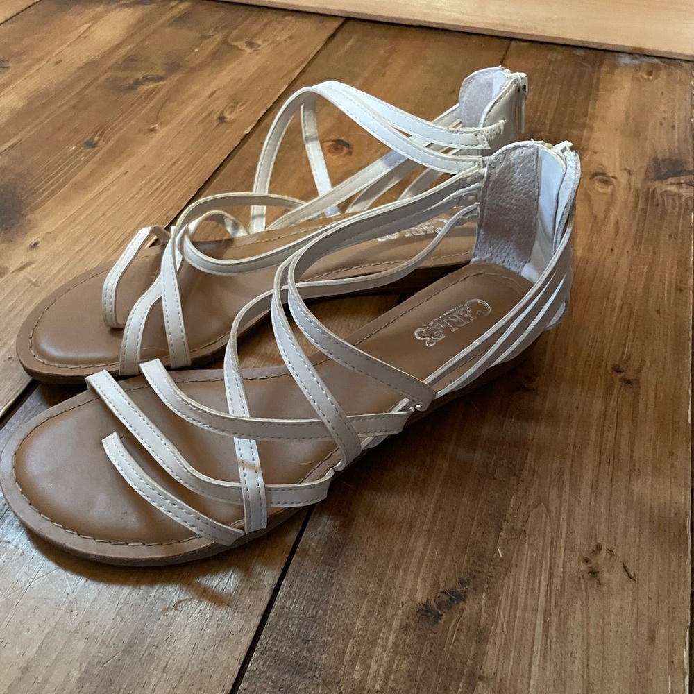 White Strappy Sandals